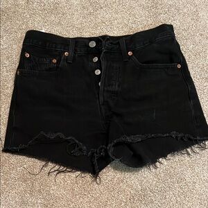 Levi’s 501 Black Denim Women's Shorts W26